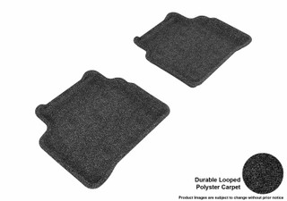 2007-2012 Nissan Altima Sedan Floor Mats Liners Rear Row Classic Black
