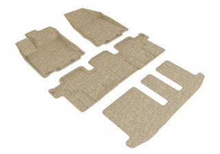 2013-2020 Nissan Pathfinder Floor Mats Liners Front and Rear Row Kagu Tan JP-A48323QC