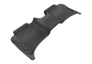 2011-2017 Volkswagen Touareg Floor Mats Liners Rear Row Kagu Black