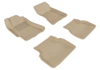 2002-2007 Subaru Impreza Sedan Floor Mats Liners Front and Rear Row Kagu Tan