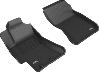 2008-2014 Subaru Impreza WRX Floor Mats Liners Front Row Kagu Black