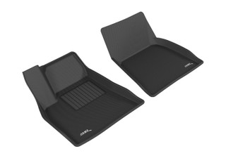 2012-2014 Tesla Model S Floor Mats Liners Front Row Kagu Black