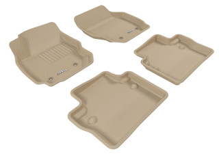 2007-2016 Volvo S80 Floor Mats Liners Front and Rear Row Kagu Tan