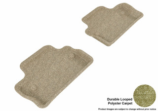 2015-2018 Volvo V60 Floor Mats Liners Rear Row Classic Tan