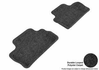 2015-2018 Volvo V60 Floor Mats Liners Rear Row Classic Black