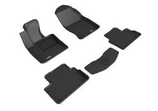 2019-2022 Volvo V60 Cross Country Floor Mats Liners Front and Rear Row Kagu Black