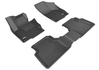 2018-2019 Volkswagen Tiguan Limited Floor Mats Liners Front and Rear Row Kagu Black