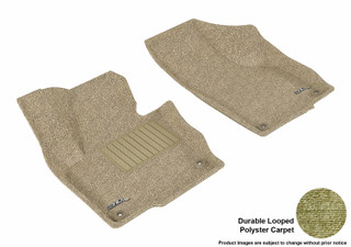 2018-2019 Volkswagen Tiguan Limited Floor Mats Liners Front Row Classic Tan