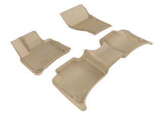 2011-2017 Volkswagen Touareg Floor Mats Liners Front and Rear Row Kagu Tan