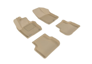 2011-2018 Volkswagen Jetta Sedan Floor Mats Liners Front and Rear Row Kagu Tan