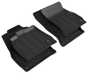 2020-2021 Audi Q5 PHEV Floor Mats Liners Front Row Elegant Hybrid Black