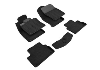 2019-2021 Volvo S60 Floor Mats Liners Front and Rear Row Elegant Hybrid Black