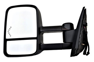 2007-2014 Chevrolet Silverado 3500 Side View Door Mirror , Power Glass , Heated , Textured , Turn Signal - Driver Left Side