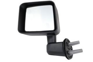 2007-2010 Jeep Wrangler Side View Door Mirror , Non-Powered , Non-Heated , Textured - Driver Left Side