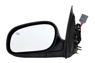 2002-2008 Ford Crown Victoria Side View Door Mirror , Power Glass , Heated , Chrome - Driver Left Side