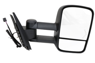 2007-2014 Chevrolet Silverado 2500 Side View Door Mirror , Power Glass , Heated , Textured , Turn Signal - Passenger Right Side