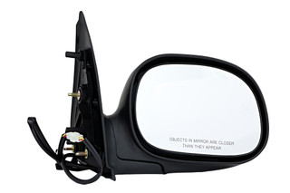 1998-2001 Ford F-150 Side View Door Mirror , Power Glass , Non-Heated , Chrome - Passenger Right Side