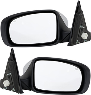 2011-2014 Chrysler 200 Convertible Side View Door Mirror , Power Glass , Heated , Chrome - Driver and Passenger Side