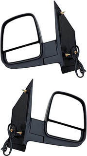 2008-2018 Chevrolet Express Side View Door Mirror , Power Glass , Heated , Textured - Driver and Passenger Side