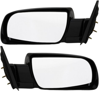 1988-2002 GMC K1500 Side View Door Mirror , Manual Remote , Non-Heated , Gloss - Driver and Passenger Side