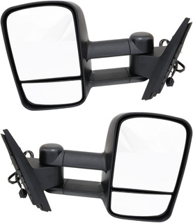 2007-2014 Chevrolet Silverado 3500 Side View Door Mirror , Power Glass , Heated , Textured - Driver and Passenger Side
