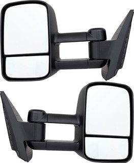 2007-2014 GMC Sierra 3500 Towing Door Mirror , Non-Powered , Non-Heated , Textured , Non-Folding - Driver and Passenger Side