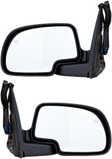 2003-2007 GMC Sierra 3500 Side View Door Mirror , Power Glass , Heated , Textured - Driver and Passenger Side