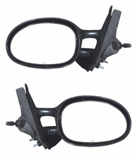 1995-2000 Plymouth Breeze Side View Door Mirror , Manual Remote , Non-Heated , Paintable - Driver and Passenger Side