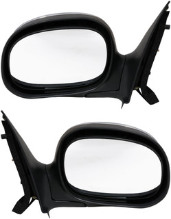 1997-2002 Ford Contour Side View Door Mirror , Non-Powered , Non-Heated , Chrome - Driver and Passenger Side