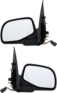 2002-2005 Mercury Mountaineer Side View Door Mirror , Power Glass , Non-Heated , Textured - Driver and Passenger Side