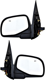2002-2005 Mercury Mountaineer Side View Door Mirror , Power Glass , Heated , Textured , Puddle Light - Driver and Passenger Side