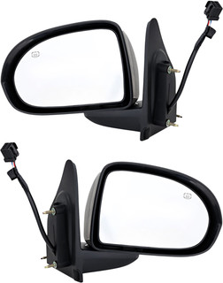 2007-2017 Jeep Compass Side View Door Mirror , Power Glass , Heated , Textured - Driver and Passenger Side