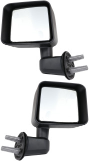 2007-2010 Jeep Wrangler Side View Door Mirror , Non-Powered , Non-Heated , Textured - Driver and Passenger Side