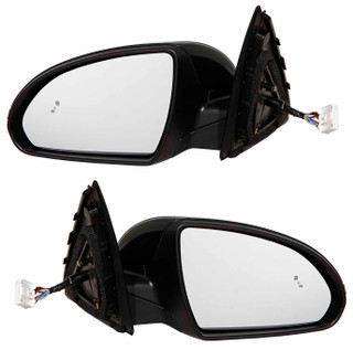2016-2018 Kia Optima Side View Door Mirror , Power Glass , Heated , Paintable , Turn Signal , Memory , Blind Spot Detection - Driver and Passenger Side