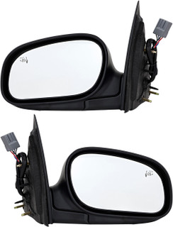 2003-2008 Mercury Grand Marquis Side View Door Mirror , Power Glass , Heated , Chrome - Driver and Passenger Side