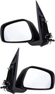 2005-2018 Nissan Frontier Side View Door Mirror , Power Glass , Non-Heated , Textured - Driver and Passenger Side