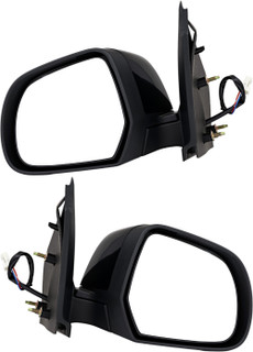 2012-2014 Nissan Versa Sedan SV/SL Side View Door Mirror , Power Glass , Non-Heated , Paintable - Driver and Passenger Side