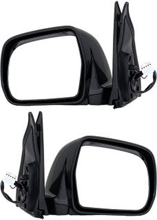 2001-2007 Toyota Highlander Side View Door Mirror , Power Glass , Heated , Paintable - Driver and Passenger Side