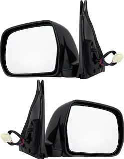 2001-2007 Toyota Highlander Side View Door Mirror , Power Glass , Non-Heated , Paintable - Driver and Passenger Side