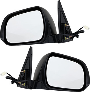 2010-2013 Toyota Highlander Side View Door Mirror , Power Glass , Non-Heated , Paintable - Driver and Passenger Side