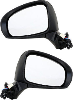2012-2018 Toyota Prius V Side View Door Mirror , Power Glass , Heated , Paintable - Driver and Passenger Side
