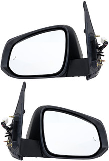 2016-2020 Toyota Tacoma Side View Door Mirror , Power Glass , Heated , Paintable , Turn Signal , Blind Spot Detection - Driver and Passenger Side