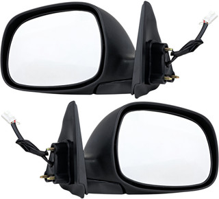 2000-2002 Toyota Tundra Side View Door Mirror , Power Glass , Non-Heated , Chrome - Driver and Passenger Side