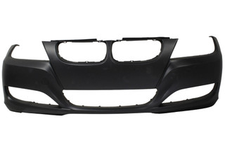 For 2009-2011 BMW 3 Series Front Bumper Cover Primed, Without Headlight Washer and Parking Sensor