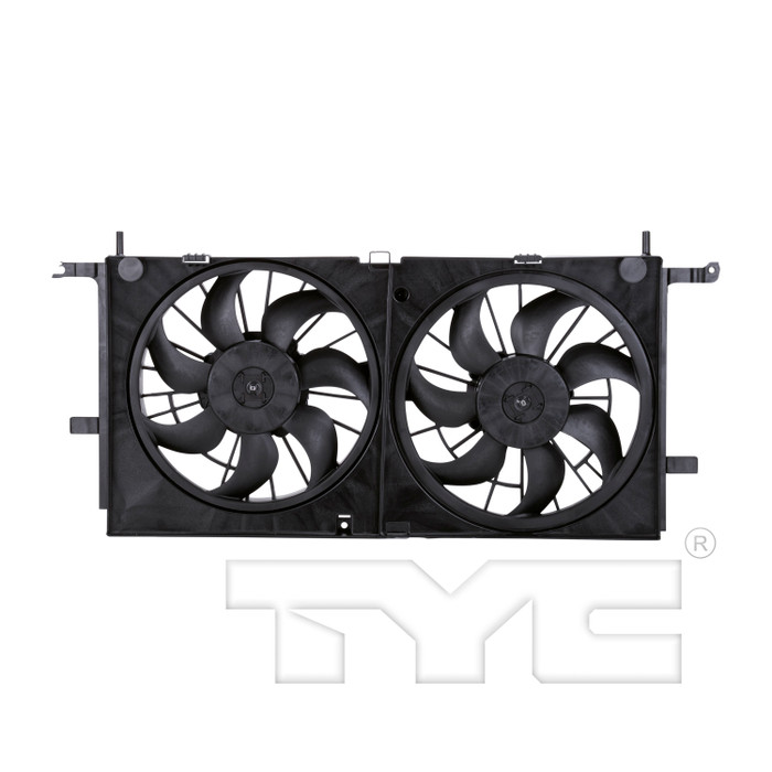2006 Saturn Relay 2 Dual Radiator and Condenser Fan Assembly 3.5L 6 Cylinder