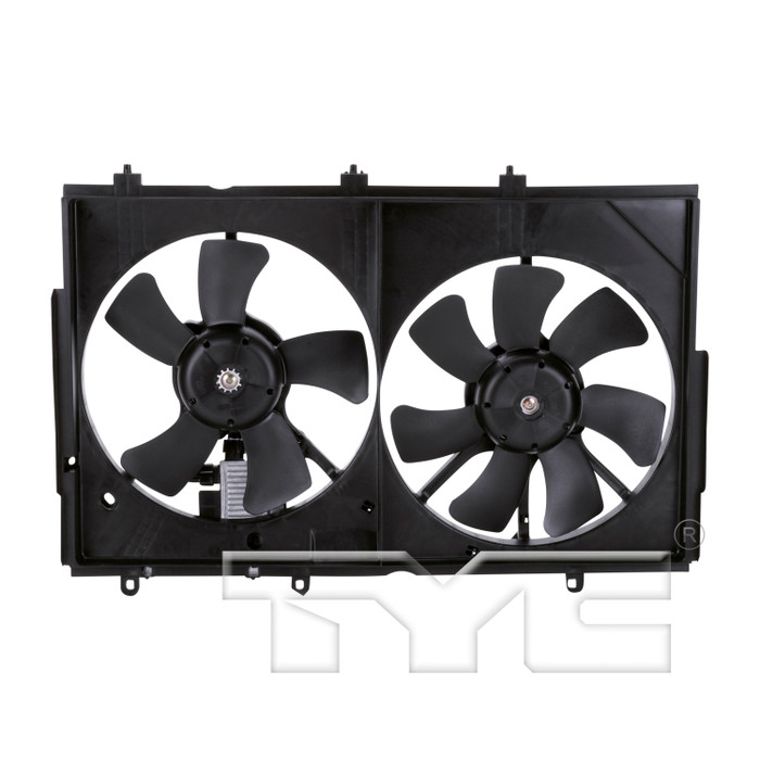 2004 Mitsubishi Outlander Dual Radiator and Condenser Fan Assembly