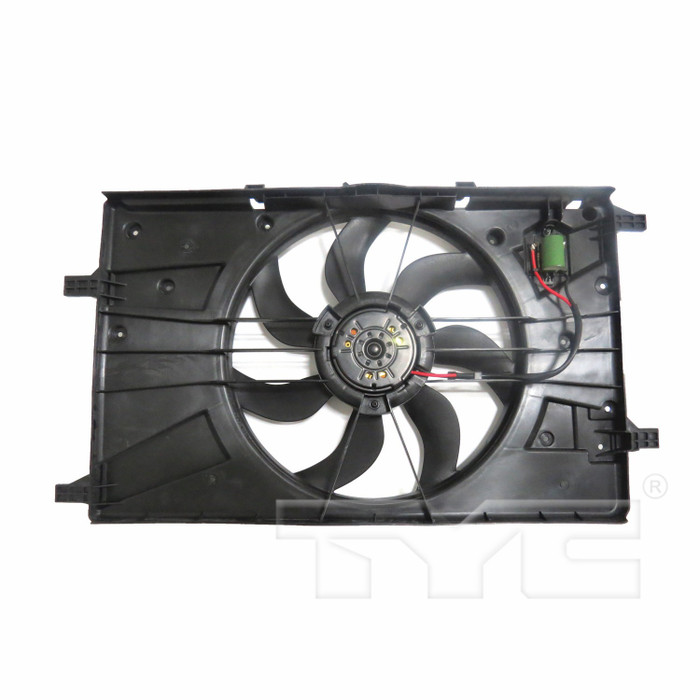 2014 Chevrolet Cruze Dual Radiator and Condenser Fan Assembly 1.4L 4 Cylinder