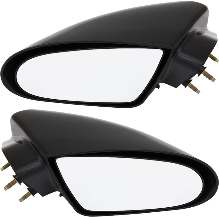 2002 Chevrolet Camaro Side Door View Mirror Manual Non-Heated Non-Folding Pair Set Left Driver and Passenger Right Side