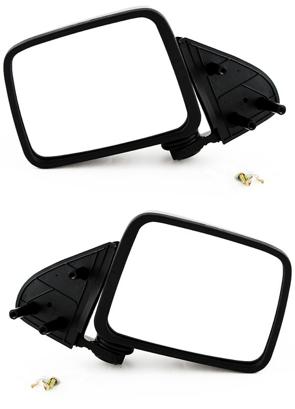 1991 Nissan Pathfinder Side Door View Mirror Manual Non-Heated Folding Pair Set Left Driver and Passenger Right Side