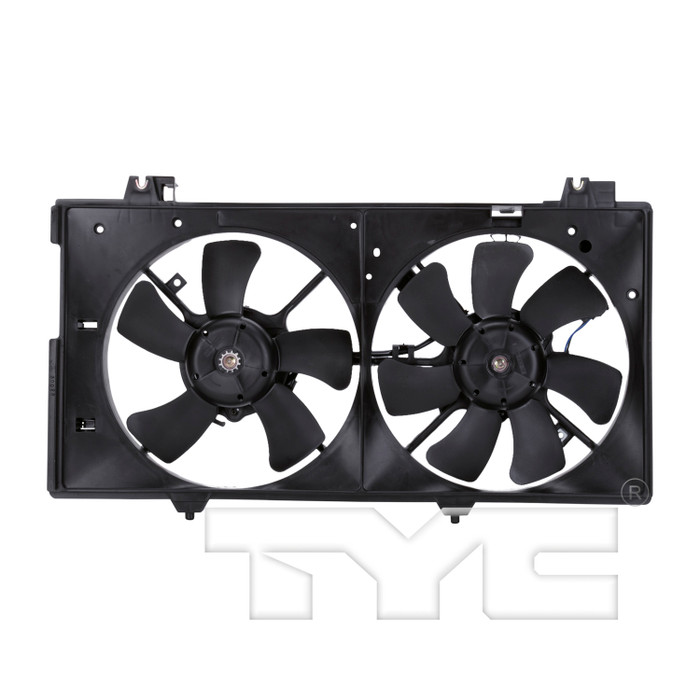 2003 Mazda 6 Dual Radiator and Condenser Fan Assembly 3.0L 6 Cylinder